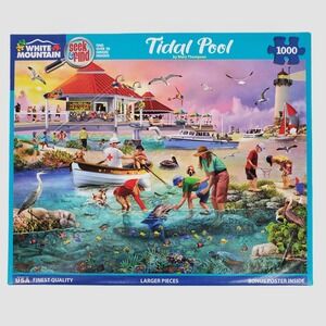 White Mountain Tidal Pool 1000 Piece Jigsaw Puzzle Seek & Find Mary Thompson
